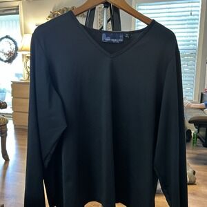 susan graver style top Black 2XL